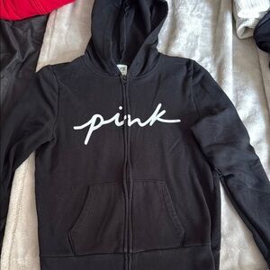 PINK Victoria's Secret Black Jacket with Classic Style
